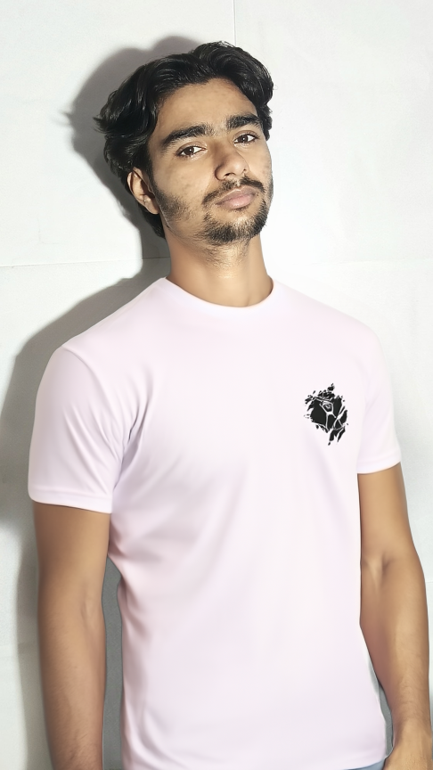 White Regular Fit Graphic Print T-Shirt for Men | 100% Cotton Casual Wear